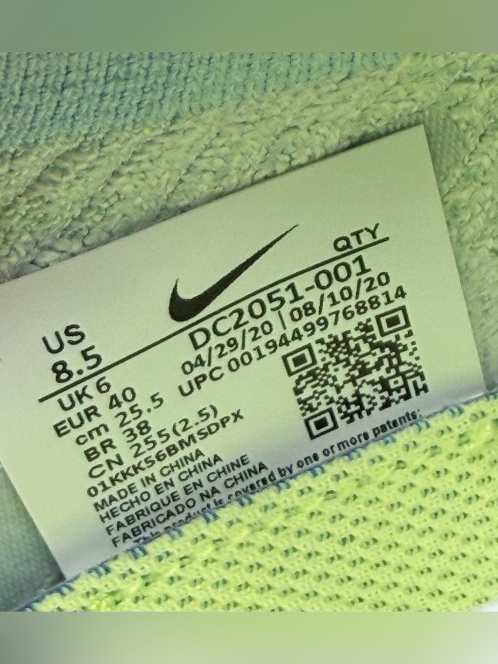 Nike Wmns Air VaporMax 3 'Pure Platinum Baltic Blue' - Picture 12 of 14